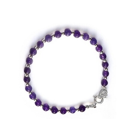 Pulsera Cuentas Amatista Pulsera Cuentas Amatista