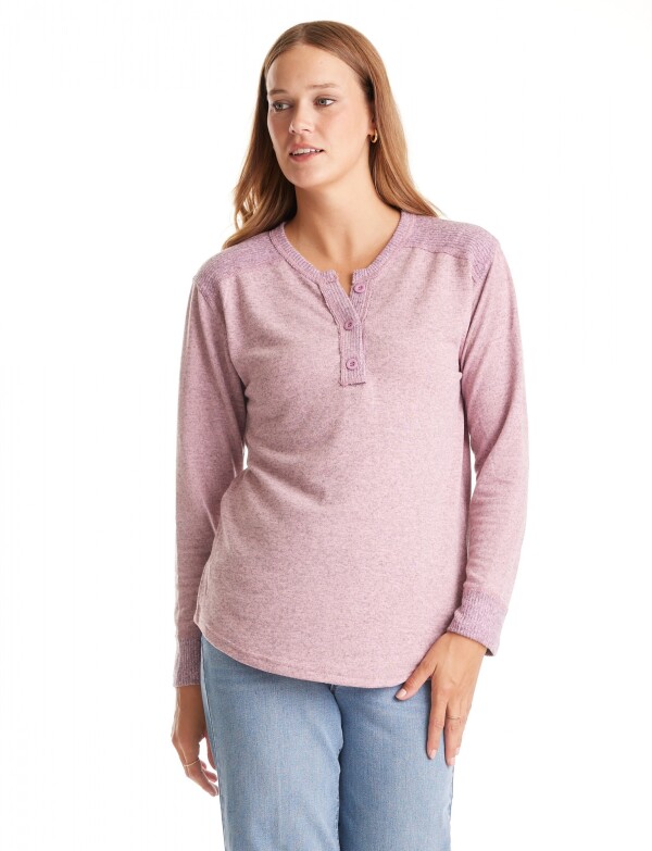 Buzo Hacci Henley ROSA