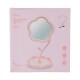 Espejo flor con base rosa