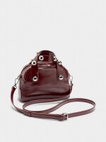 Bolso Tote Con Esferas burdeos
