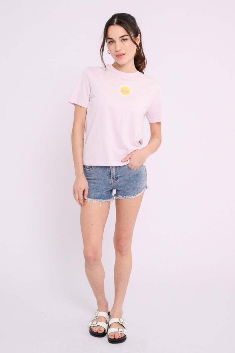 Remera estamapada Rosado