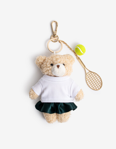 Llavero Cozy Llavero Oso Tenista. - Combinacion Multicolor