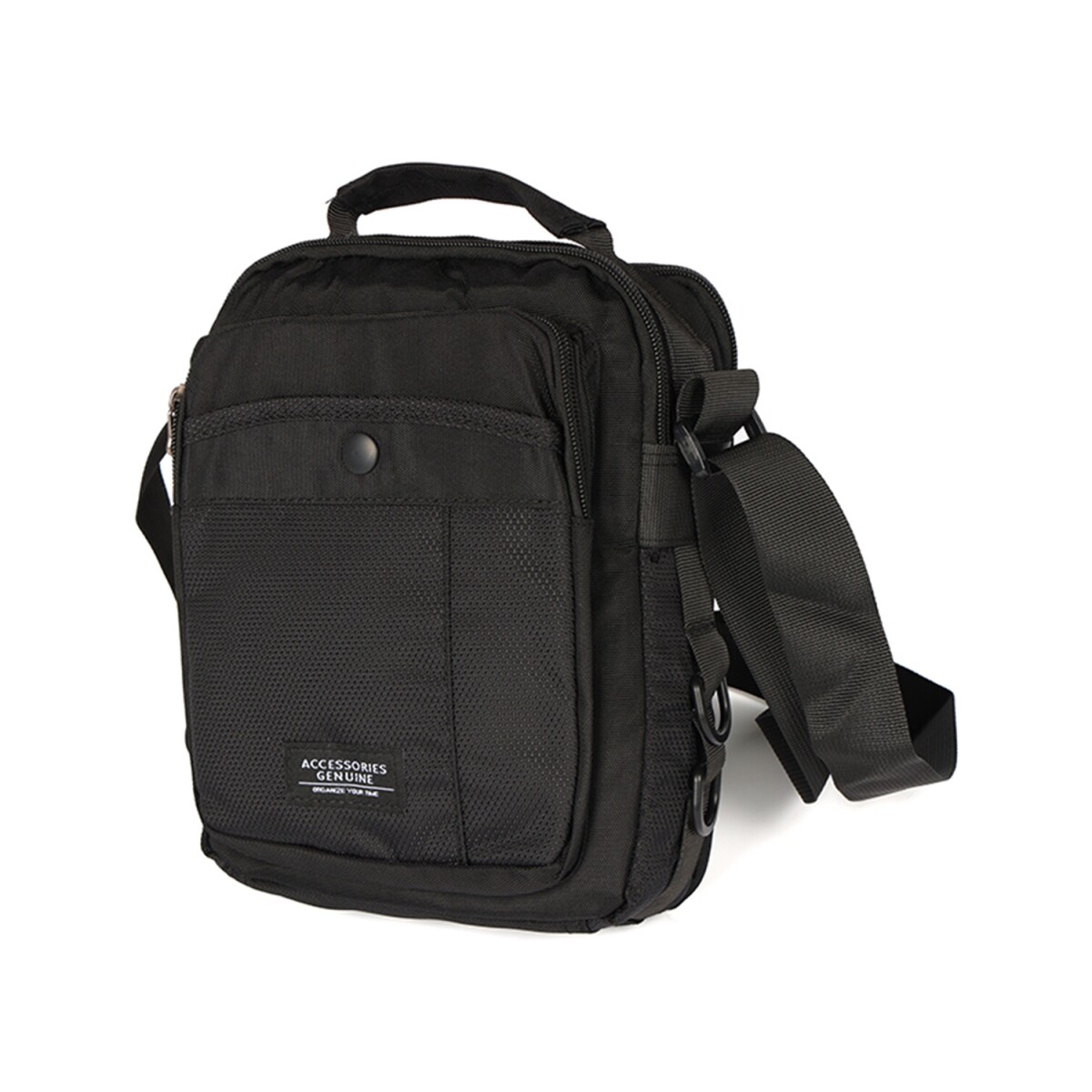 Morral en Nylon Canva Rory 24x20x11cm - Negro 