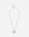 Cadena Corta con Dije Acrilico Collar Con Dije Acrílico - Dorado