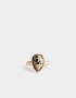 Anillos Medianos y Grandes Piedra Natural Anillo Con Piedra - Dorado