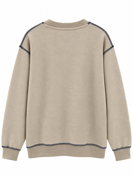 BUZO NINO NEW BEIGE OSCURO