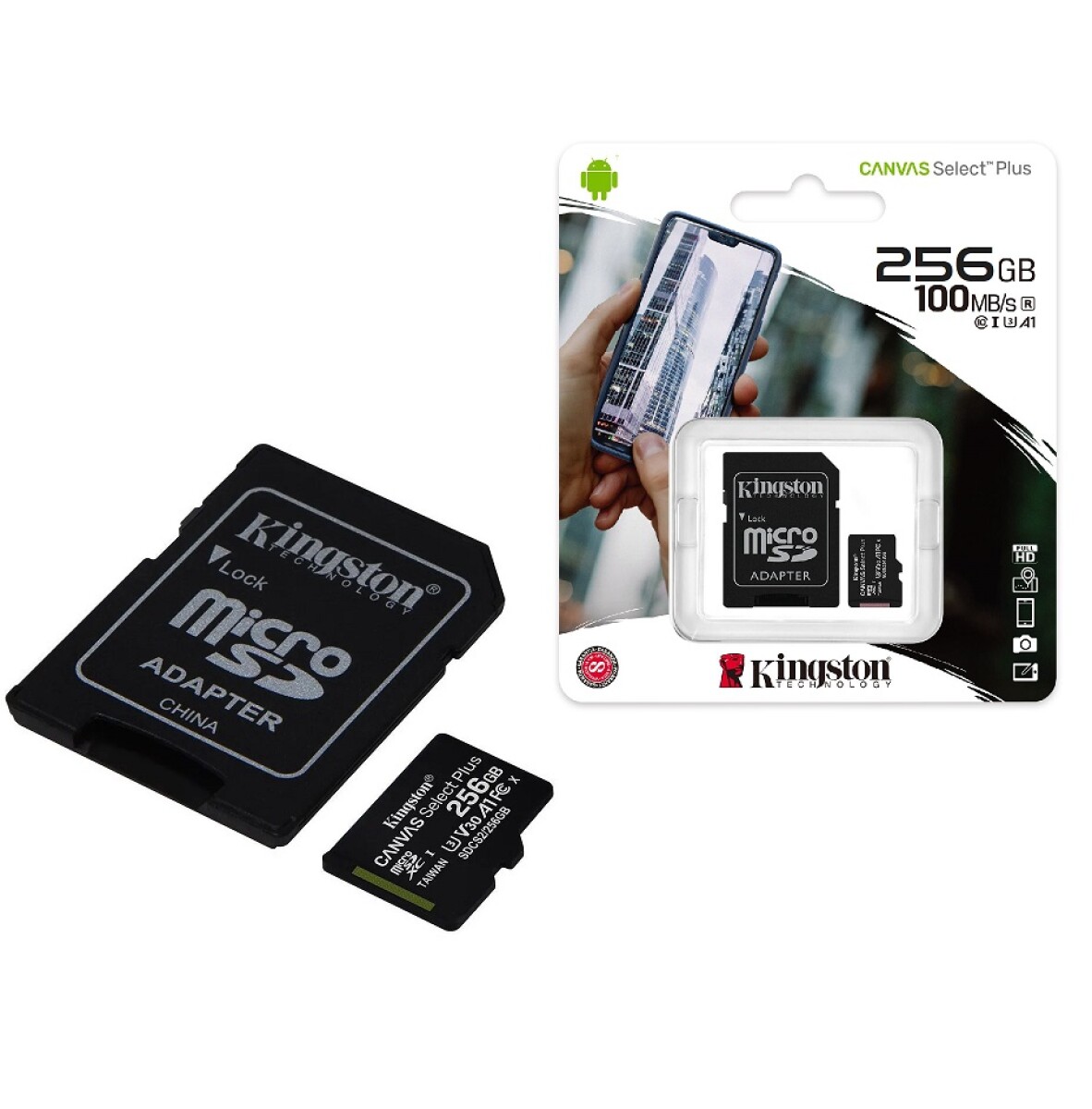 Memoria Microsd Kingston Select Plus 256GB Clase 10 - 001 