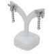 Caravanas Oro Blanco 18K Y Brillantes Caravanas Oro Blanco 18K Y Brillantes