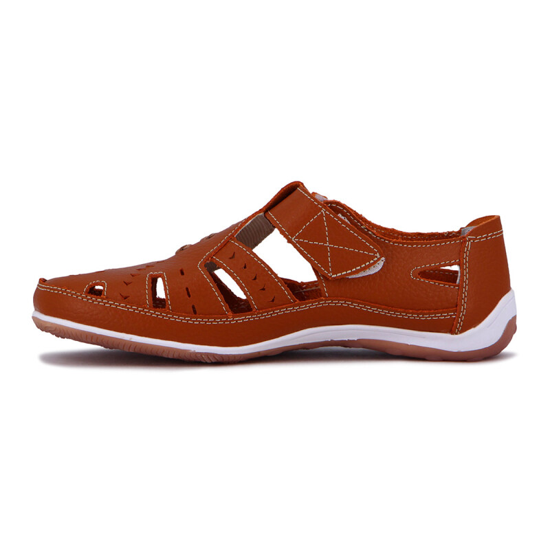 Wonder Guillermina Casual C/velcro Calada S/baja - Cognac Cognac