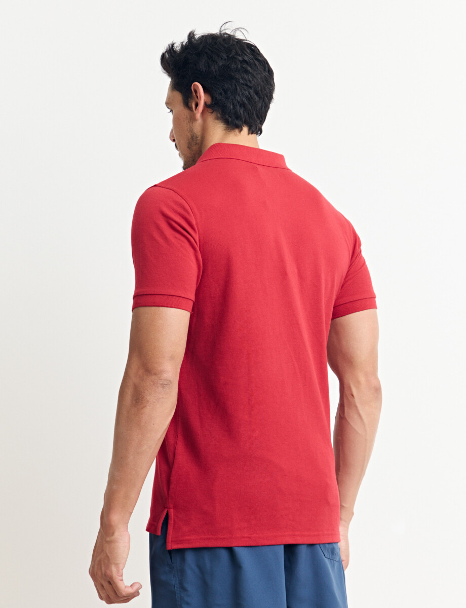 520752 REMERA HARRINGTON LABEL Rojo Oscuro