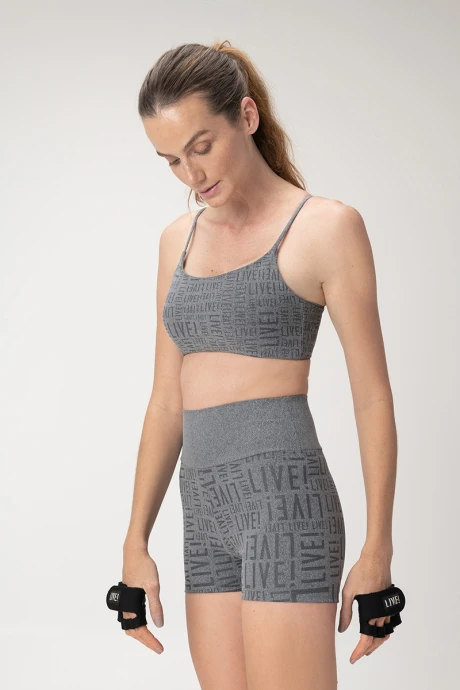 SHORT CALZA ESSENTIAL FIT Gris