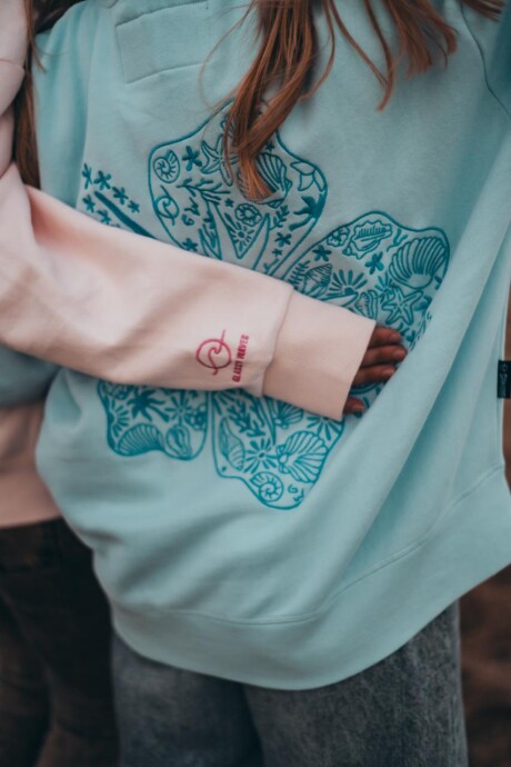 Hoodie Orilla Bordado / Rosa - Preventa U