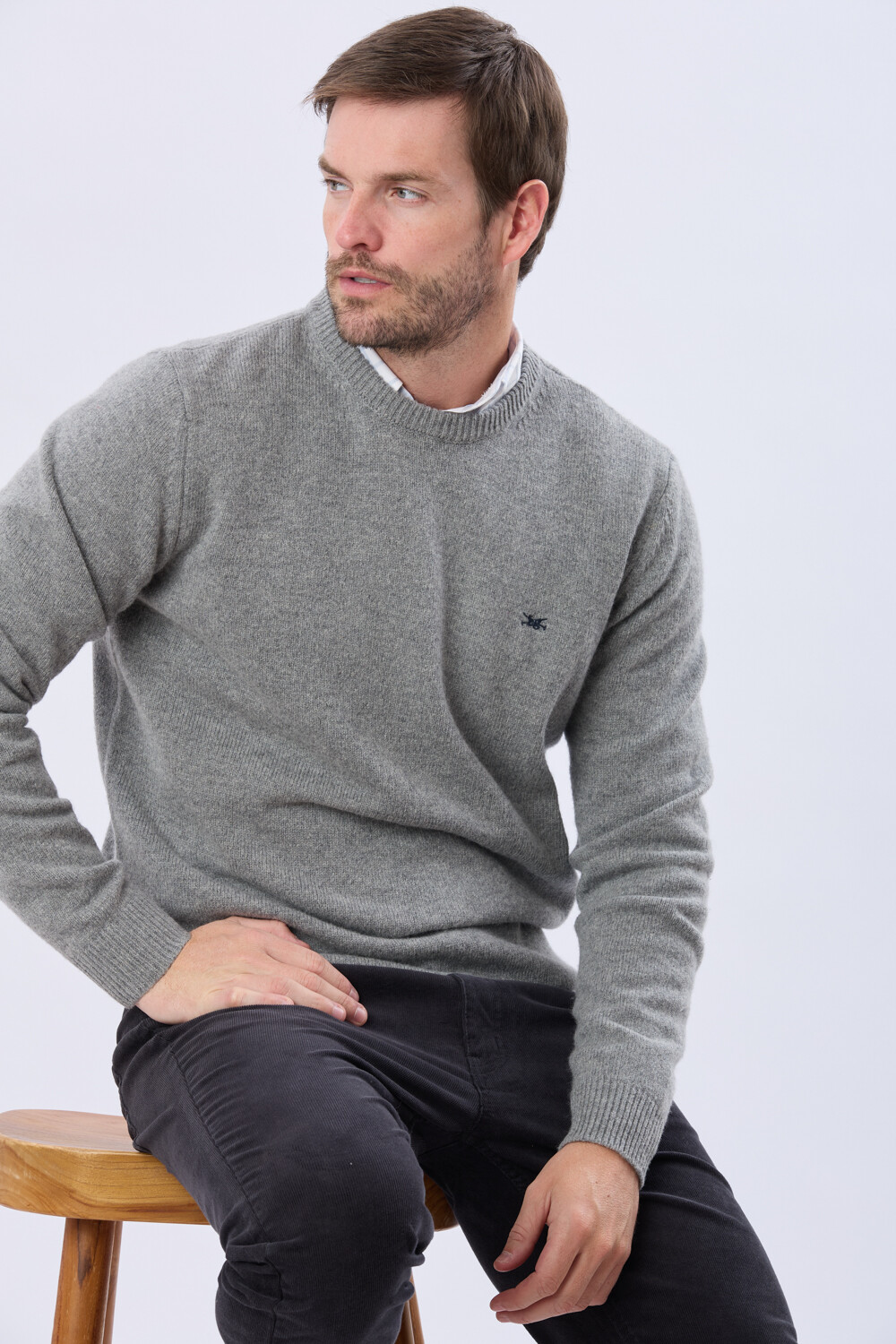 BUZO DE LANA Gris claro