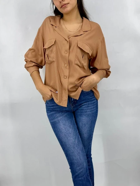 CAMISA WANNA MARIE BEIGE