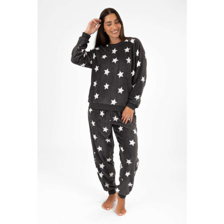 Pijama star fleece Gris