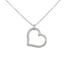 Dije Corazón facetado-Plata 925 inflada-Sin Piedra-CP3261 sinpiedra