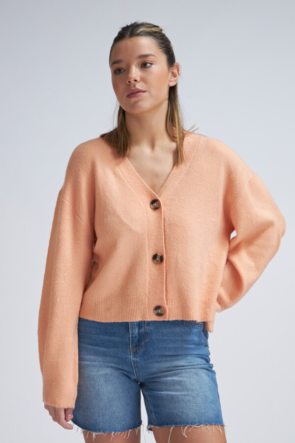 Cardigan de punto Naranja