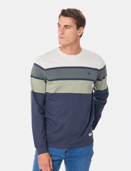 REMERA RAYADA Verde