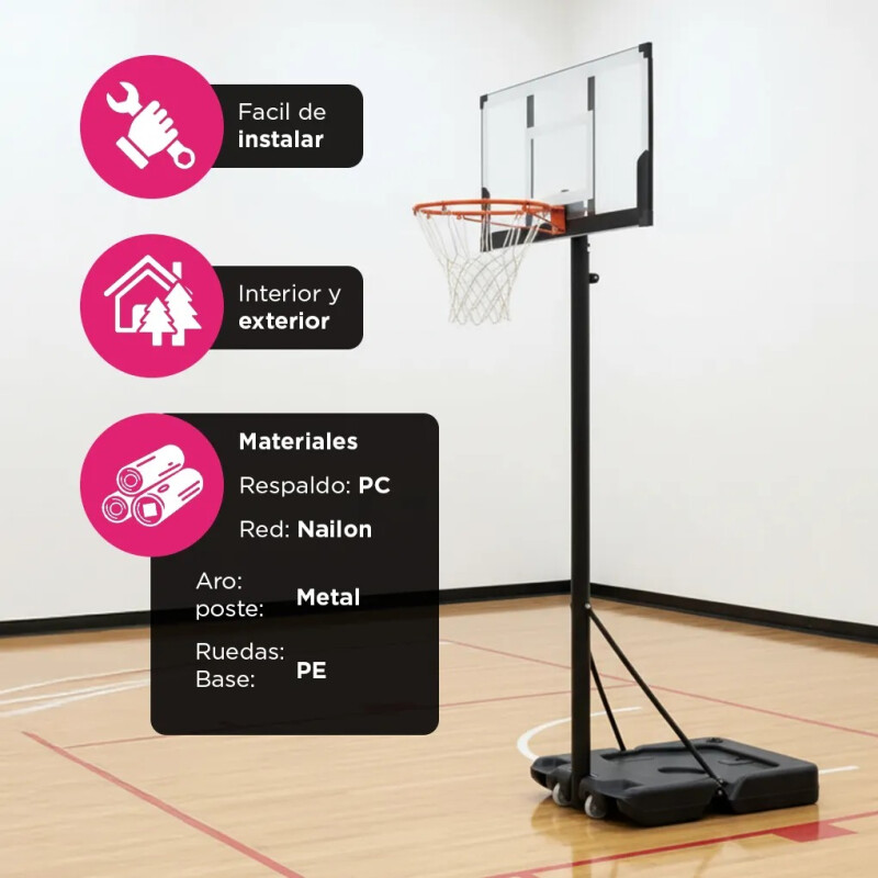 Tablero de Básquet Regulable con Base Tablero de Básquet Regulable con Base