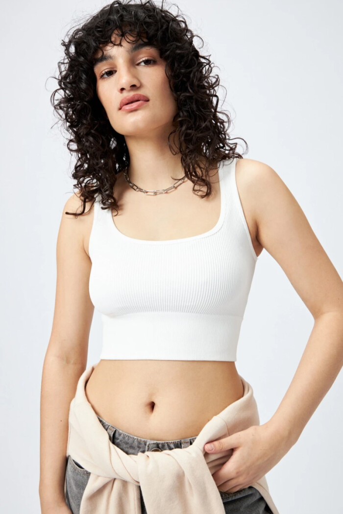 Top Unno Piece of Cake Elastizado S/M Crudo