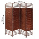 Biombo Separador Divisorio Plegable 4 Hojas Madera Moderno Biombo Separador Divisorio Plegable 4 Hojas Madera Moderno