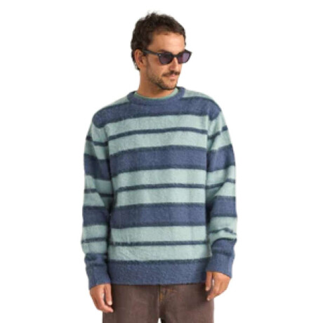 Buzo Rhythm Mohair Stripe Verde Azul