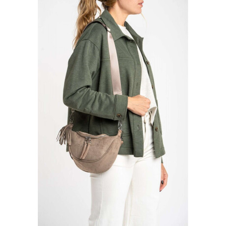 Cartera Gamuza Vegana Arena