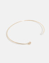 Pulseras Rígidas Strass Pulsera Con Dije De Estrella - Dorado
