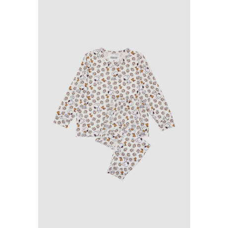 Pijama peanuts teens Marfil