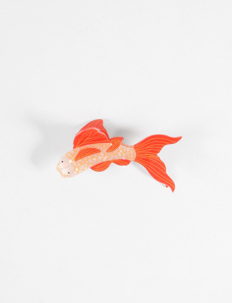 Broche pez - naranja 