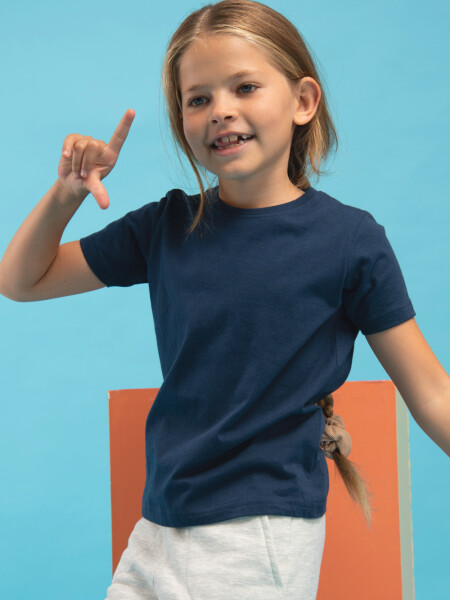 Camiseta escolar Azul
