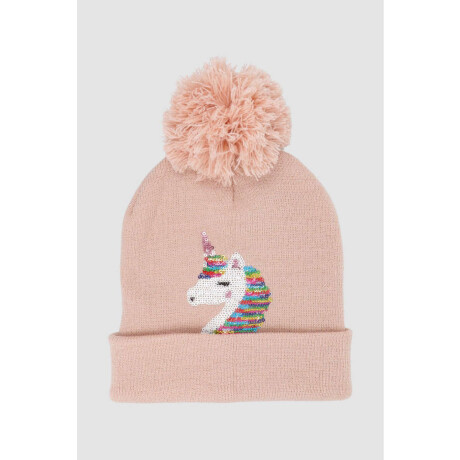 Gorro unicornio infantil Rosado