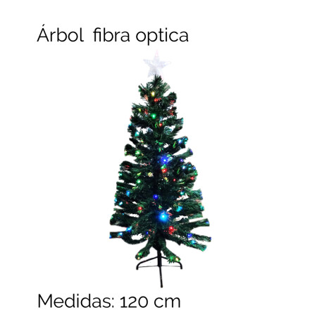 Arbol Fibra Optica 120cm 120 Ramas Unica