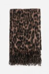 Bufanda animal print beige