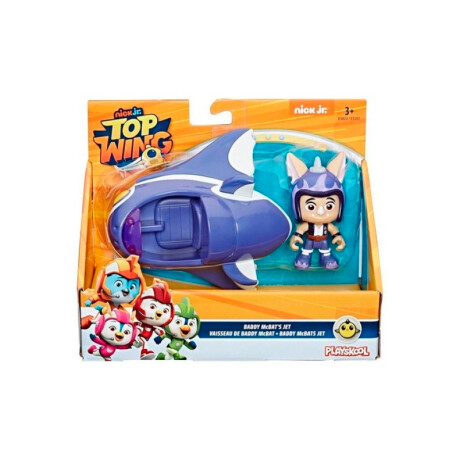 Top Wing Personaje Con Vehículo Daddy Mcbat