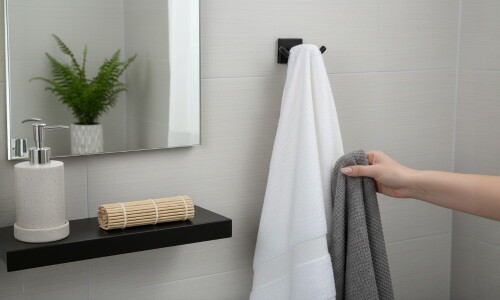 Percha doble A008 06 06 2 negro Percha Doble A008 06 06 2 Negro