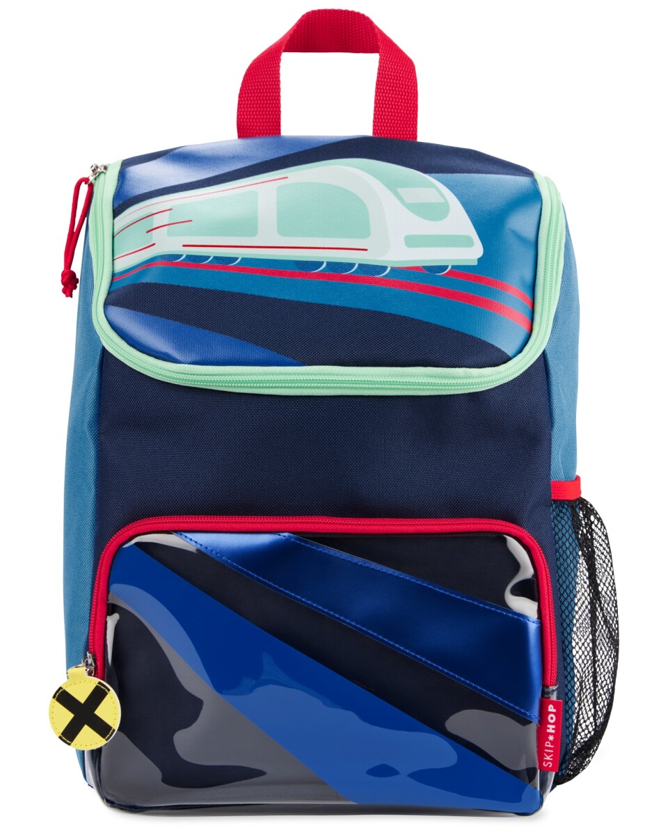 Mochila grande, diseño tren 