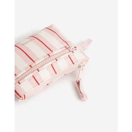 Monedero De Material Reciclado Estampado Rayas
