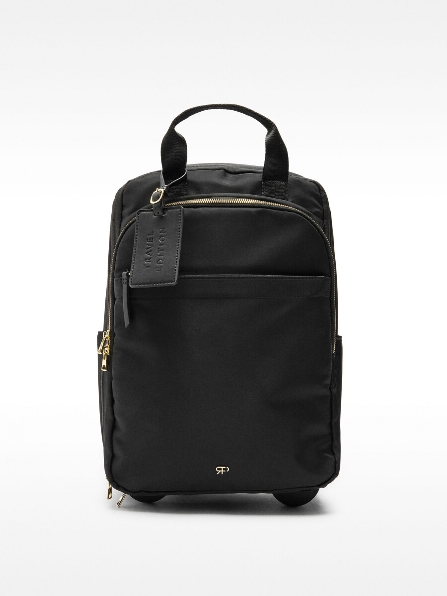 Mochila De Cabina Convertible En Trolley negro