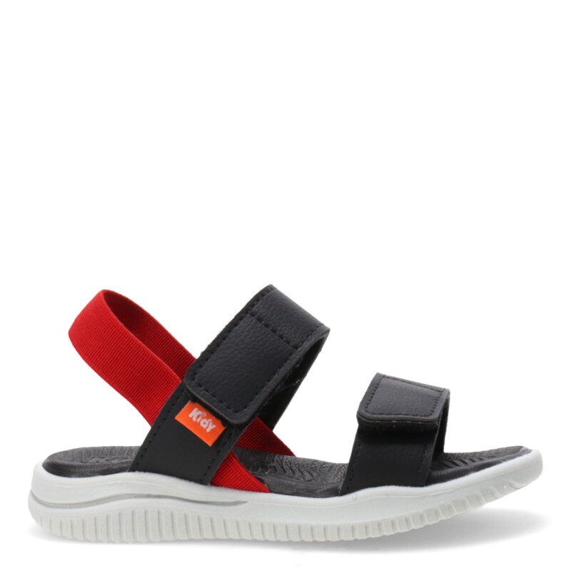 Sandalias de Niño KIDY con velcro Negro - Hielo - Rojo