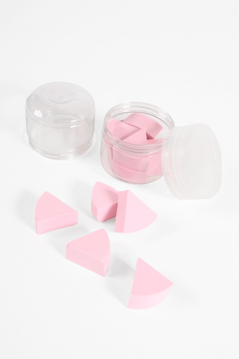 Set de esponjas beauty frasco rosa