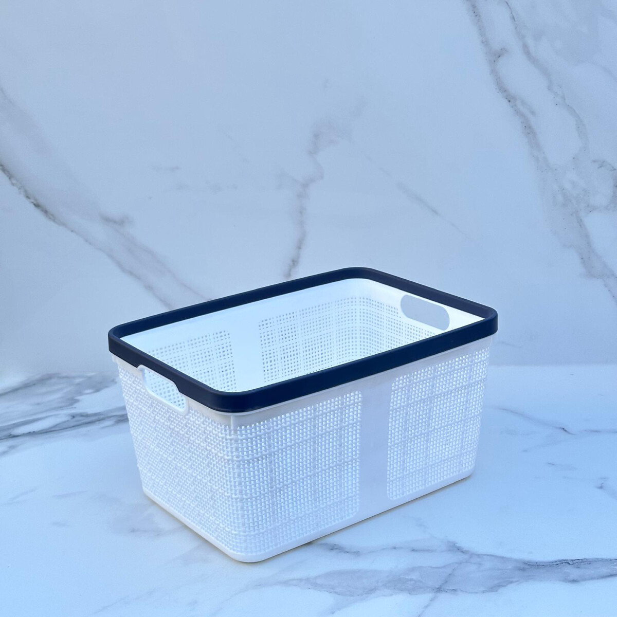 Canasto Organizador Polipropileno Alto 16cm x Ancho 22cm x Largo 30cm 