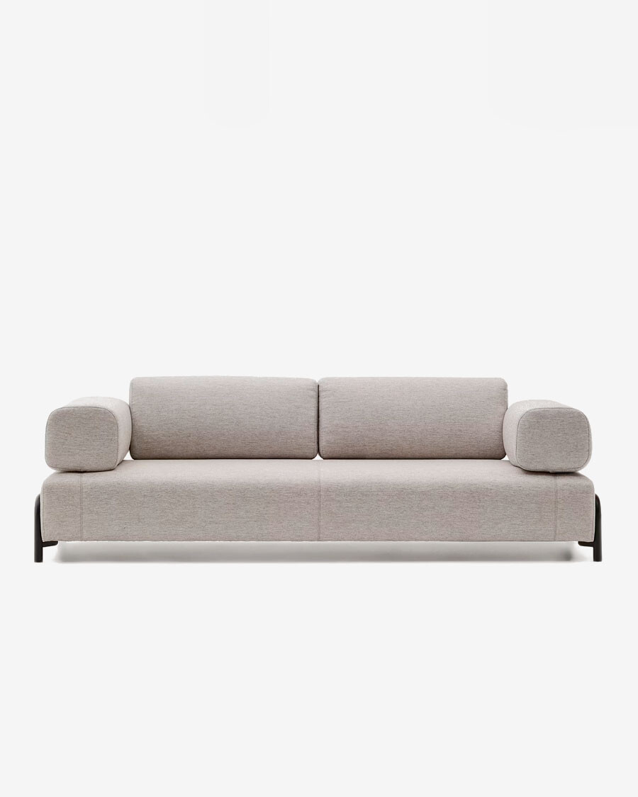 Sofá Compo 3 plazas beige grisáceo 232 cm Sofá Compo 3 plazas beige grisáceo 232 cm