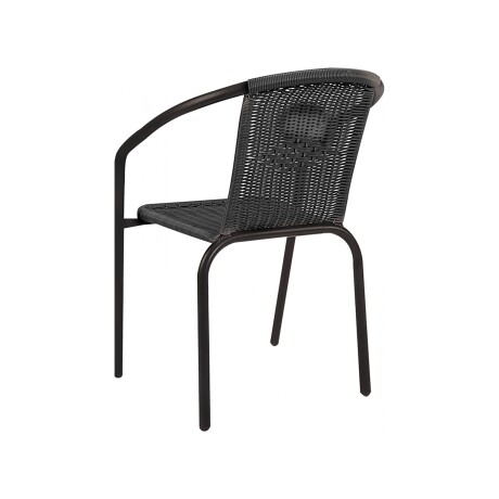 SILLA DE EXTERIOR RATTAN-SINTETICO-Y-ACERO NEGRO UBUD