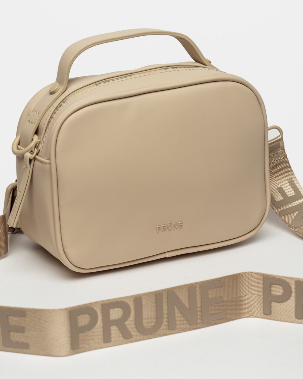 Mini Bag Rubber en Efecto Rubber Matte Vison