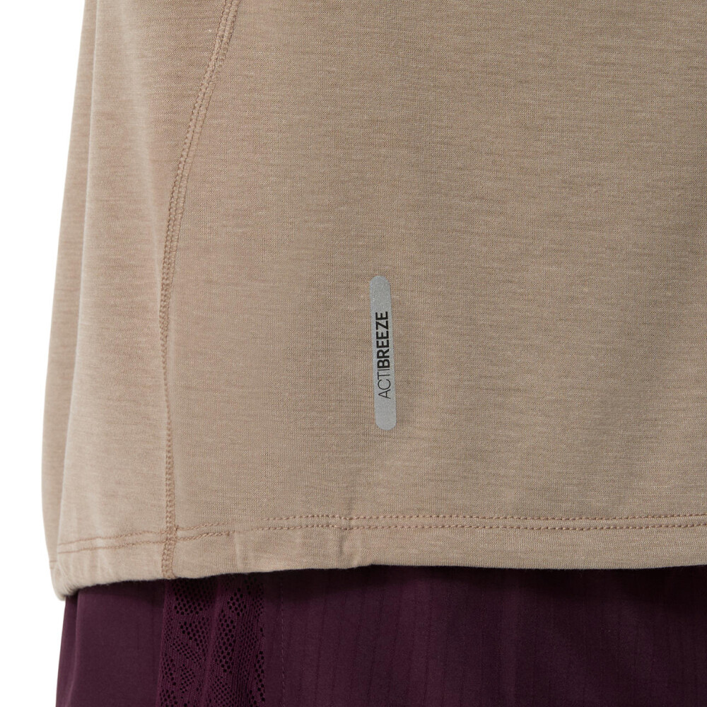 Polos Running Nagino Run SS Top Mujer Greige