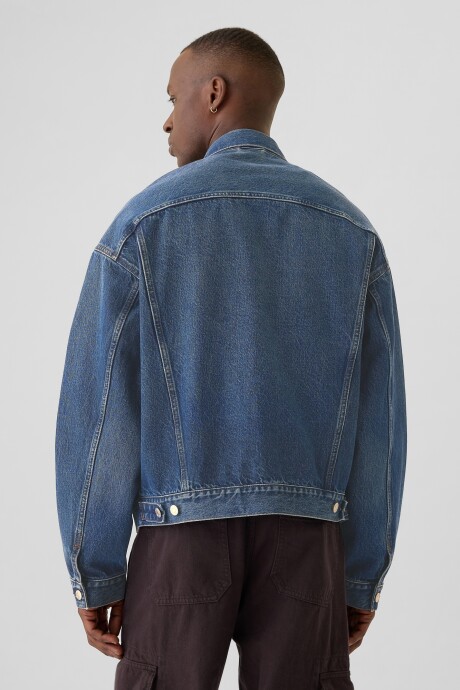 Campera Jean Hombre Dark Wash Indigo 119