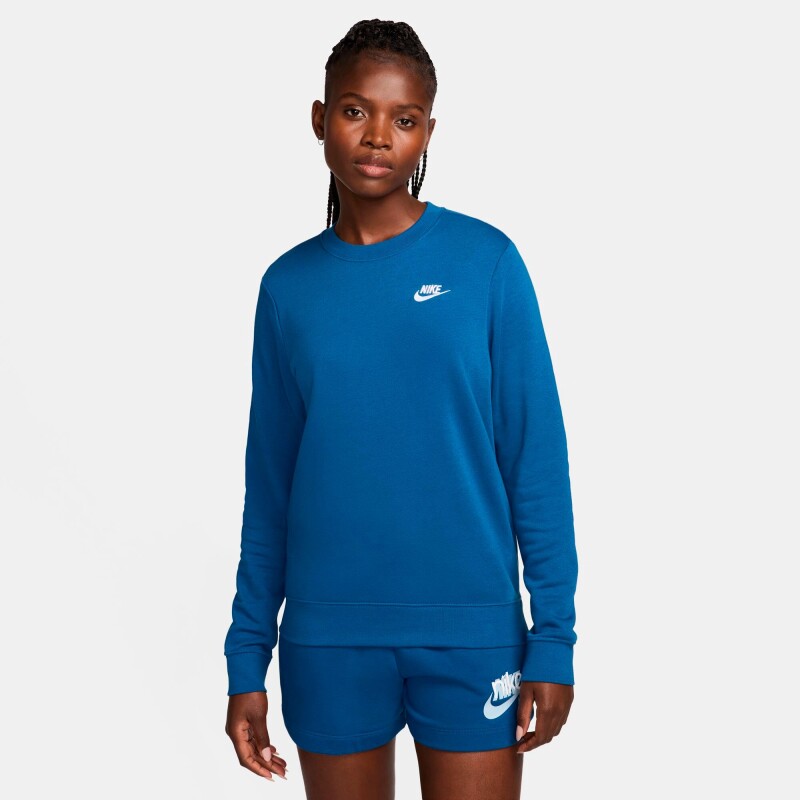 Abrigo Nike Sportswear Club Fleece Crew de Mujer Azul