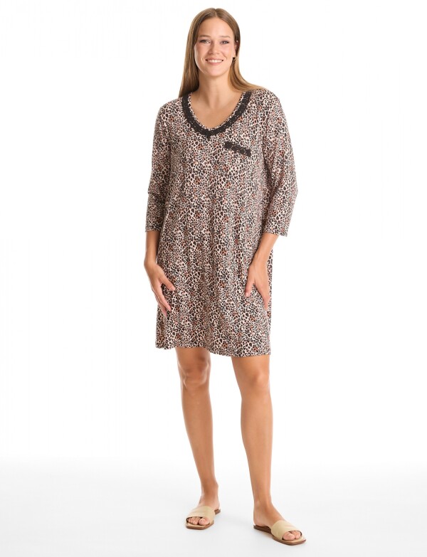 Camison Detalle Crochet TOSTADO/MULTI