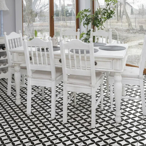 Porcelanato Negro Precorte 45X45Cm Piso Pared 000